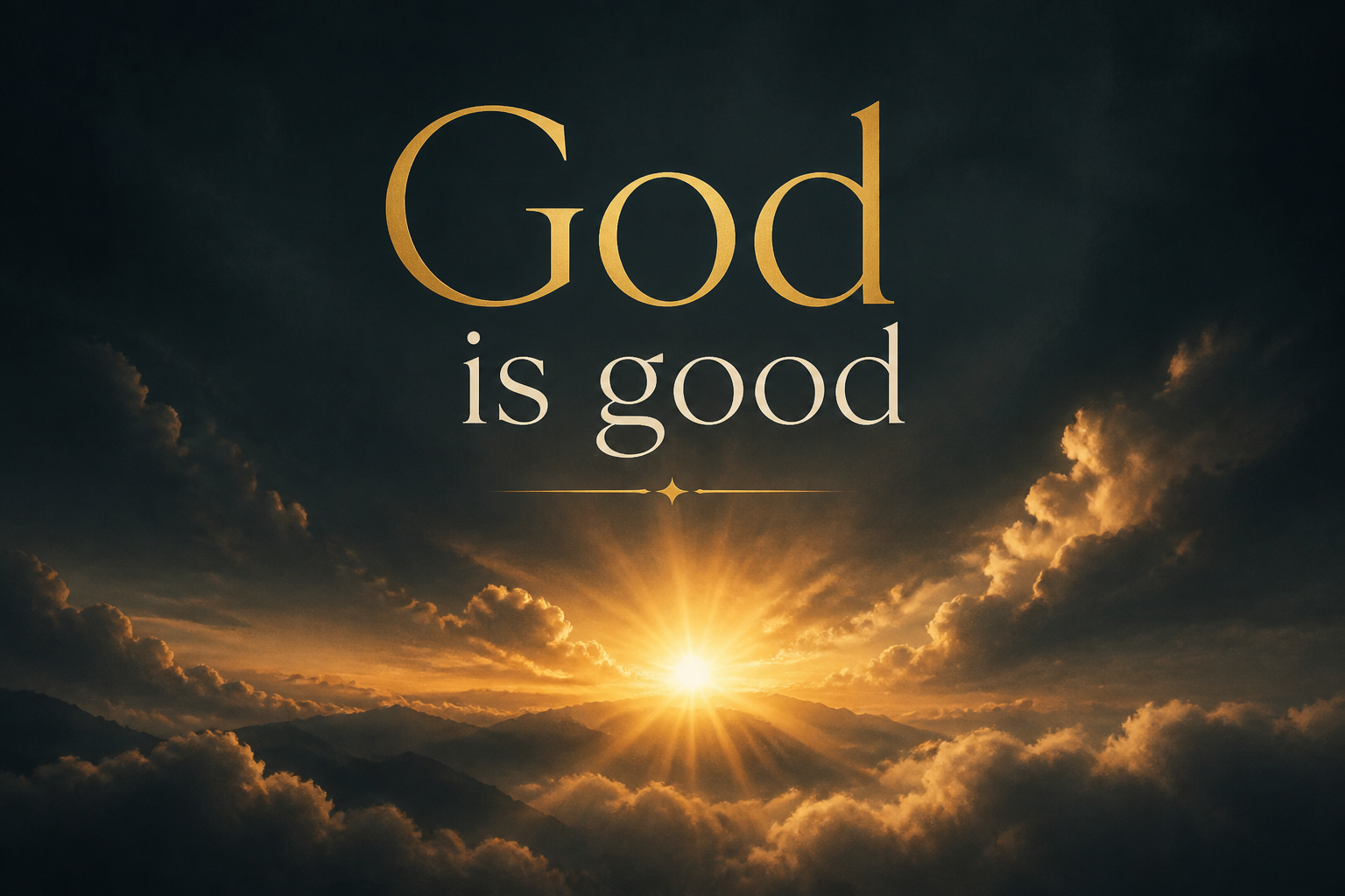 Cover art for God is good