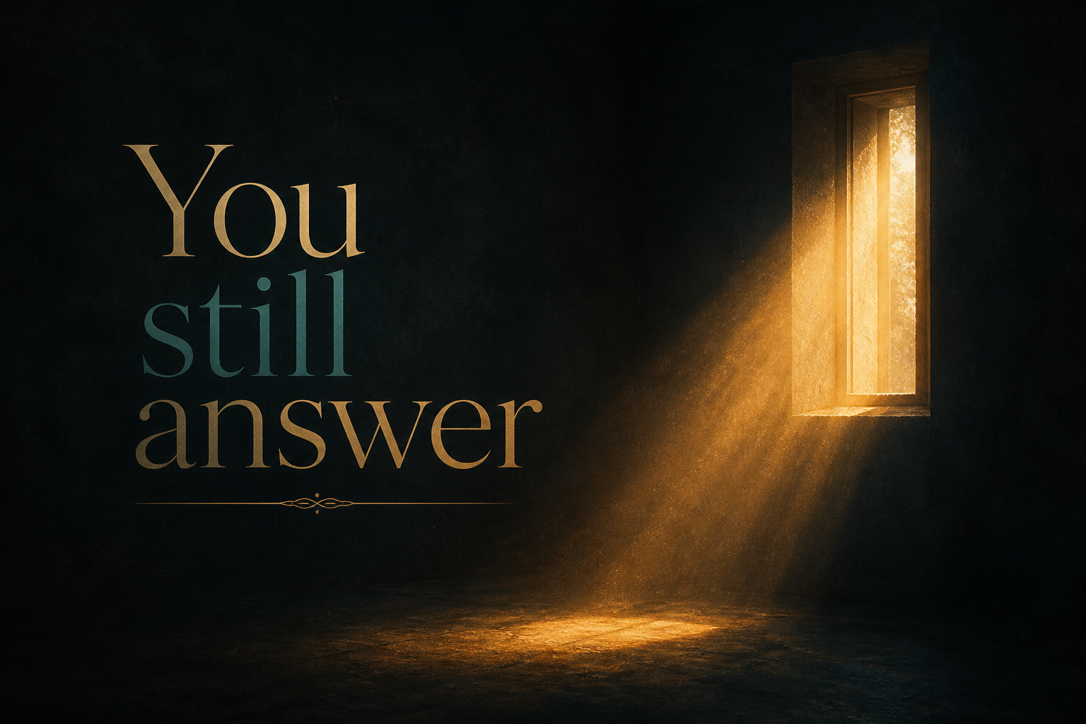 Cover art for You still answer